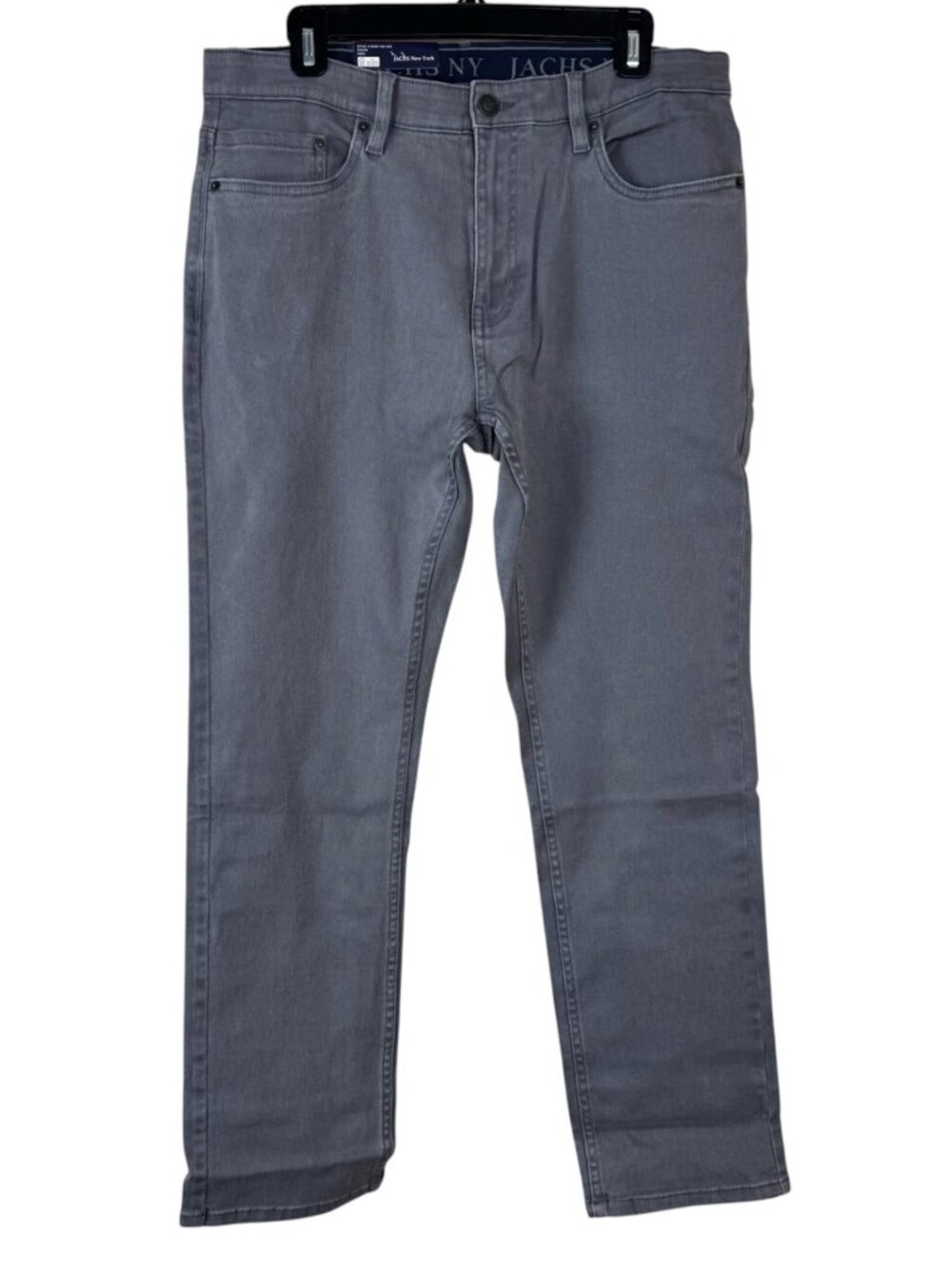 Jachs New York NEW Grey Denim Pant Jeans Men's 34 x 30 Straight Classic Casual